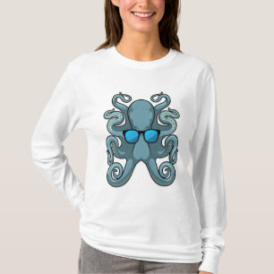 T-shirt Octopus avec lunettes de soleil