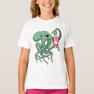 T-shirt Octopus avec Popcorn