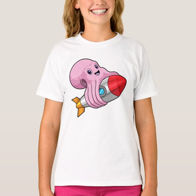 T-shirt Octopus avec Rocket (Devant)