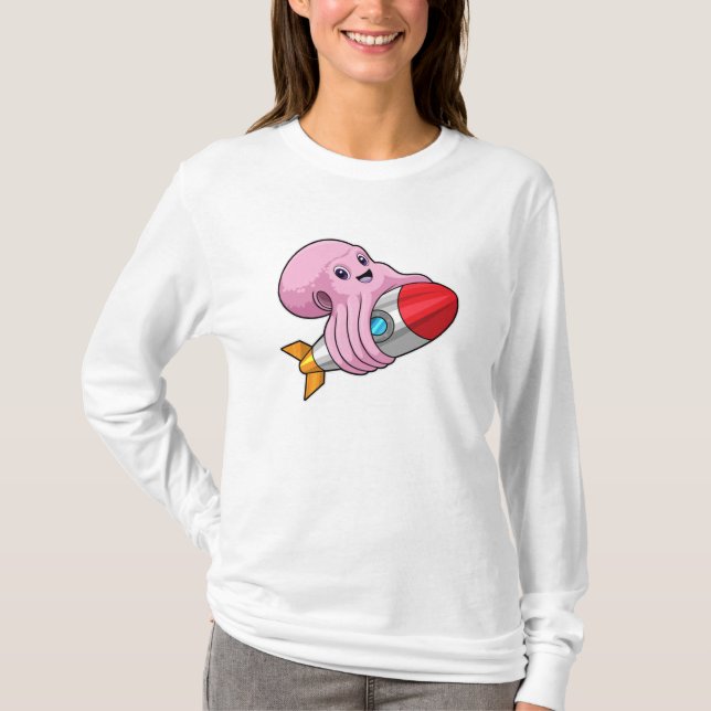 T-shirt Octopus avec Rocket (Devant)