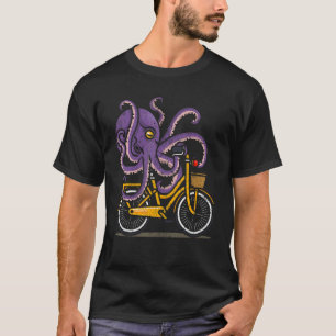 T-shirt Octopus Bicyclette Plongeur Cycliste Funny Biker D