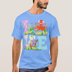 T-shirt Octopus Chasse aux oeufs de Pâques Amour drôle Oct