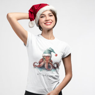 T-shirt Octopus Christmas Joy, coutume