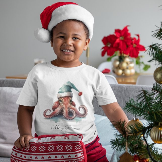 T-Shirt Octopus Christmas Joy, coutume (Créateur téléchargé)
