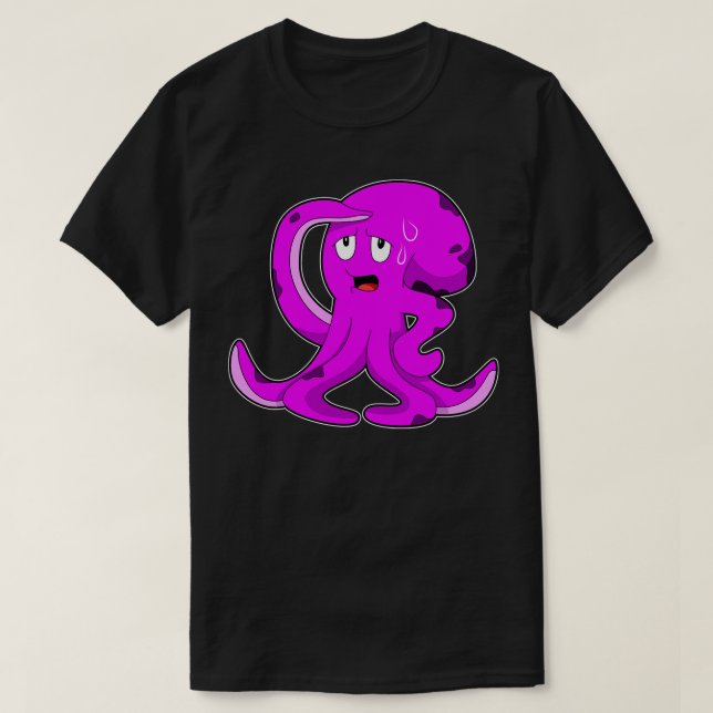T-shirt Octopus comme athlète à la transpiration (Design devant)