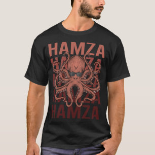T-shirt Octopus drôle - Nom de Hamza