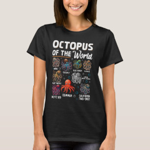 T-shirt Octopus Du Monde Amoureux des animaux En Biologie 