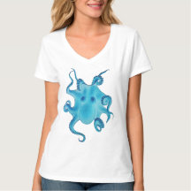 Octopus Electric Ocean Blue Kraken Majestic Sea 