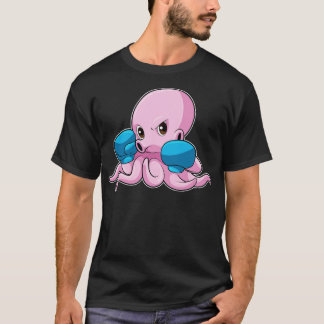 T-shirt Octopus en boîte avec gants de boxe