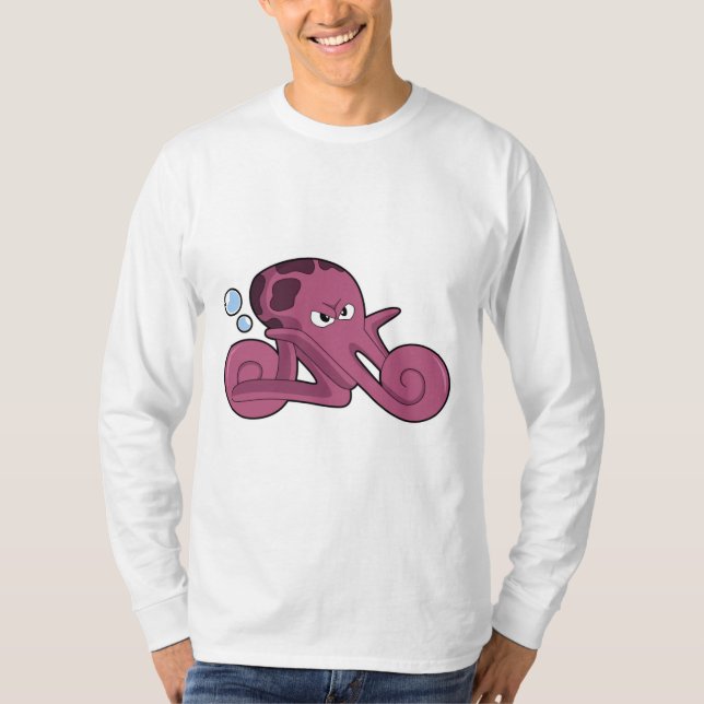 T-shirt Octopus en moto (Devant)