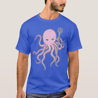 T-shirt Octopus en tant qu'assistant avec Trident