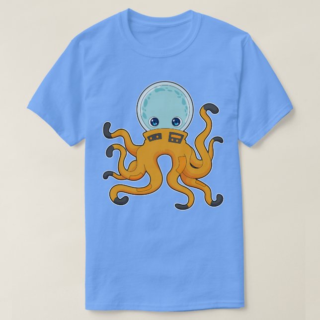 T-shirt Octopus Espace astronaute (Design devant)
