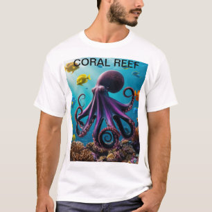 T-shirt Octopus et Harmonie du récif corallien"