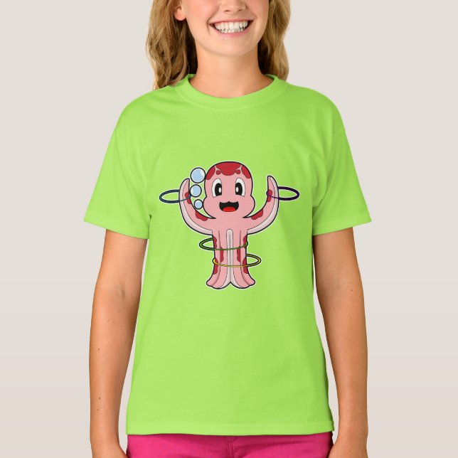T-shirt Octopus Fitness Gymnastique Sports (Devant)