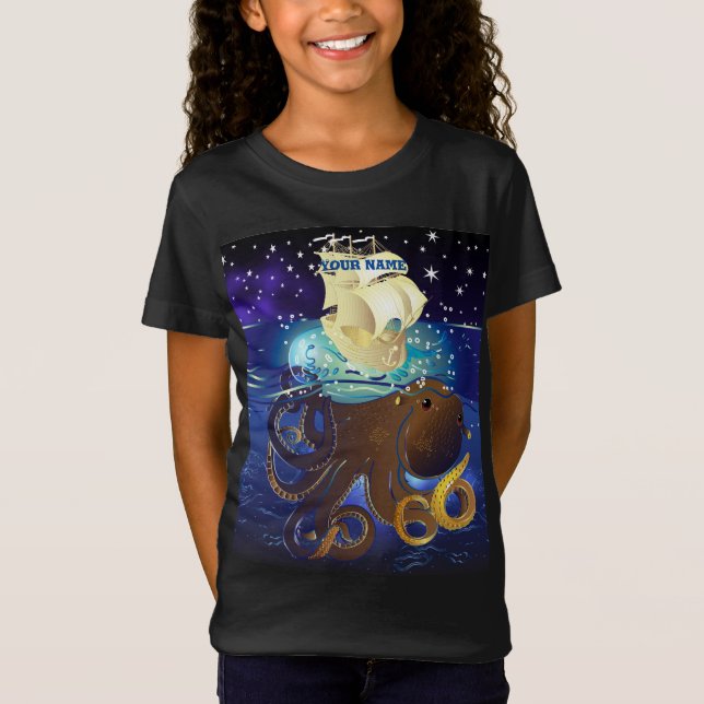 T-Shirt Octopus Huge et Caravella (Devant)