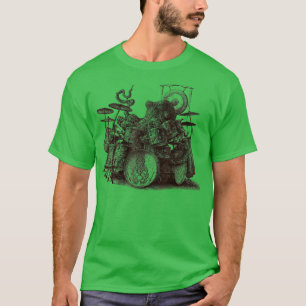T-shirt Octopus Jouer Drums Art Drummer Drumming Musicia