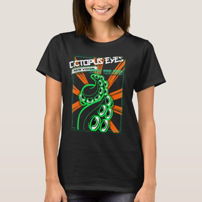 T-shirt Octopus Kraken Océan I Céphalopodes Créatures de l (Devant)