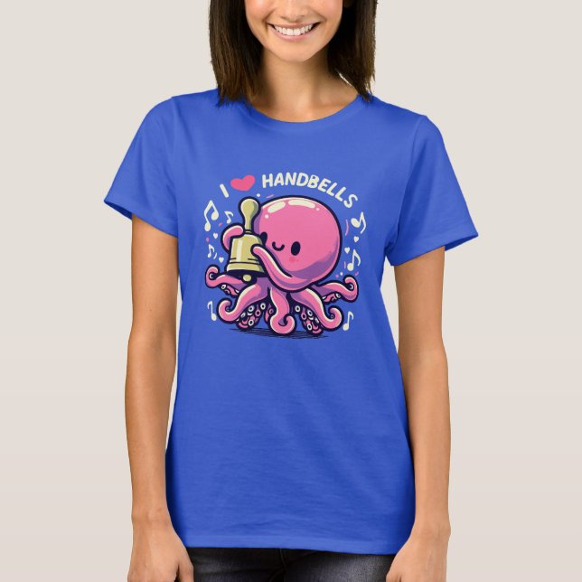 T-shirt Octopus Love Handbells (Devant)