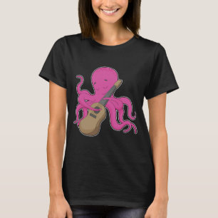 T-shirt Octopus Musician Guitare Music