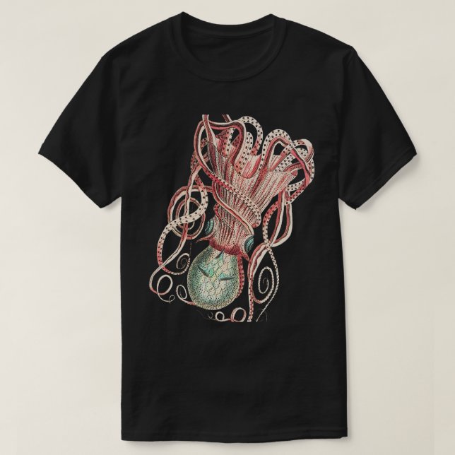 T-shirt Octopus Ocean Squid Femmes Hommes Jeunes Cep sous- (Design devant)