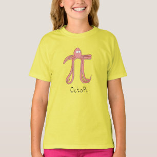 T-shirt Octopus Pi Symbole Math Enseignant Funny