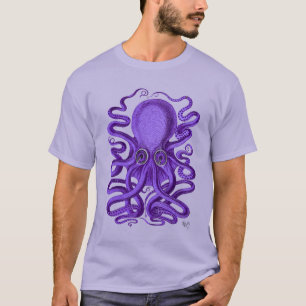 T-shirt Octopus pourpre
