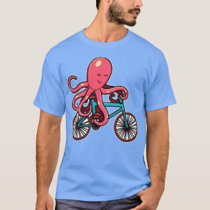 T-shirt Octopus Riding Bicycle octopus design gifts for wo