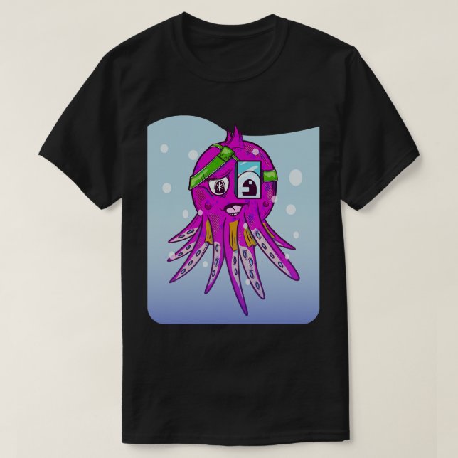 T-shirt Octopus rose (Design devant)