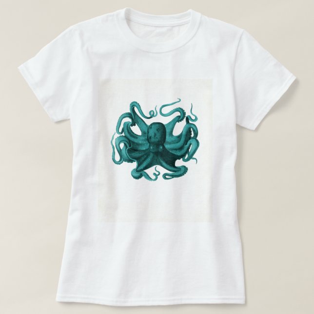 T-shirt Octopus vintage (Design devant)