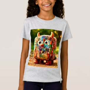 T-Shirt Odd Friends - Patchwork Cube Monster Poster