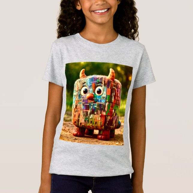 T-Shirt Odd Friends - Patchwork Cube Monster Poster (Devant)