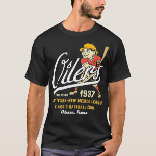 T-shirt Odessa Oilers - Texas - Baseball Vintage Équipe Ét