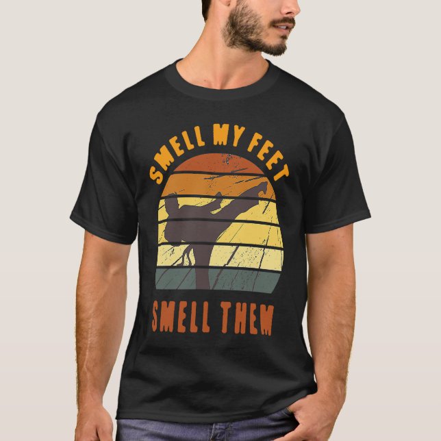 T-shirt Odeur Classique Mes Pieds Les Sentent  Karaté Arts (Devant)