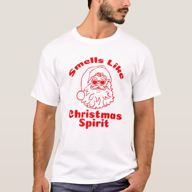 T-shirt Odeur comme Noël Esprit Père Noël Cadeau du Père N (Devant)