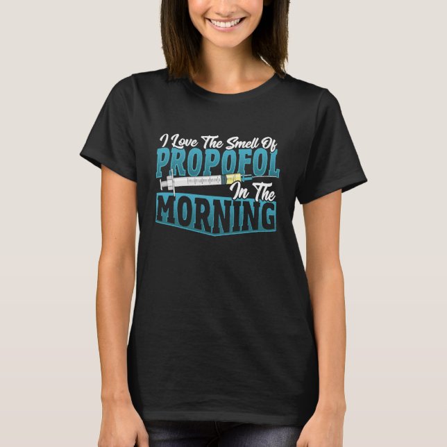 T-shirt Odeur d'anesthésie le matin  Anesthésiste (Devant)