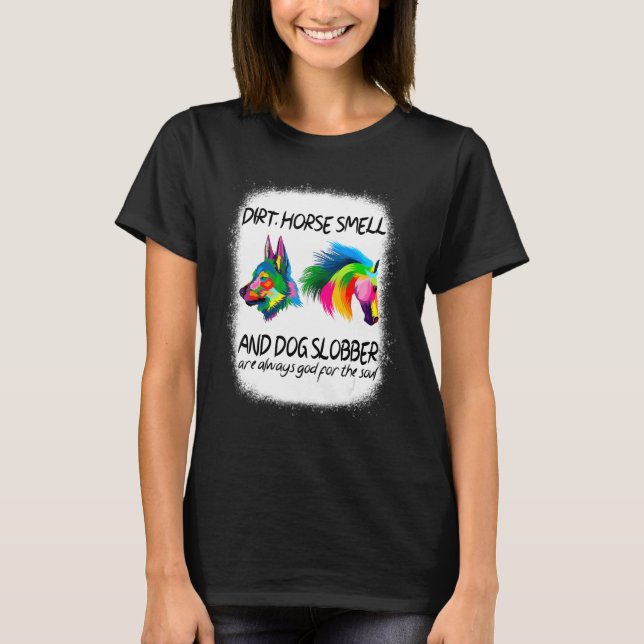 T-shirt Odeur de cheval de terre et bave de chien (Devant)