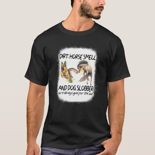 T-shirt Odeur de cheval de terre et bave de chien  1 (Devant)