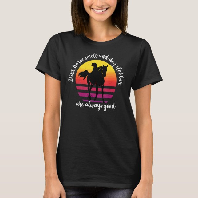T-shirt Odeur De Cheval Et Grange De Chien Propriétaire De (Devant)