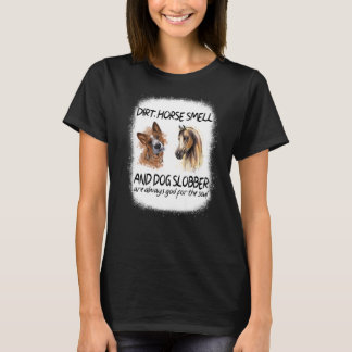 T-shirt Odeur De Cheval Et Slobbre De Chien Premium