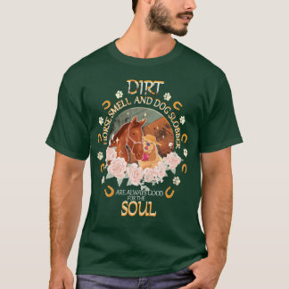 T-shirt Odeur De Cheval Sale Et Chien Slobber Amoureux de