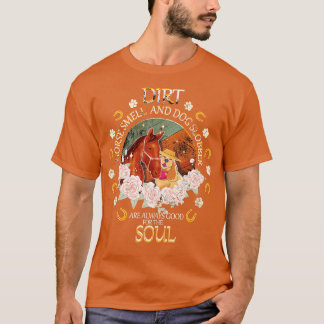T-shirt Odeur De Cheval Sale Et Chien Slobber Amoureux de