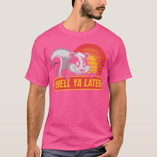 T-shirt Odeur De Skunk Ya Plus Tard Funky Skunk (Devant)