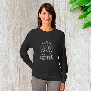 T-shirt Odeurs Comme Café Femme Longue Manche