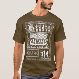 T-shirt Odin sur Sleipnir et Viking Warriors Norse Mytholo