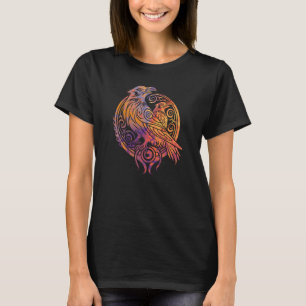 T-shirt Odins Raven Norse Mythologie Viking Birds Celtic K