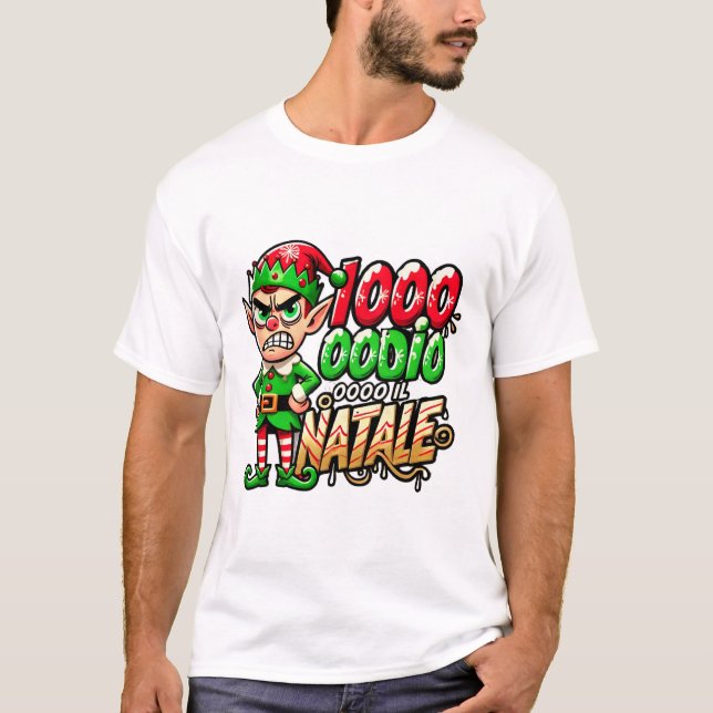 T-shirt Odio il Natale (Devant)