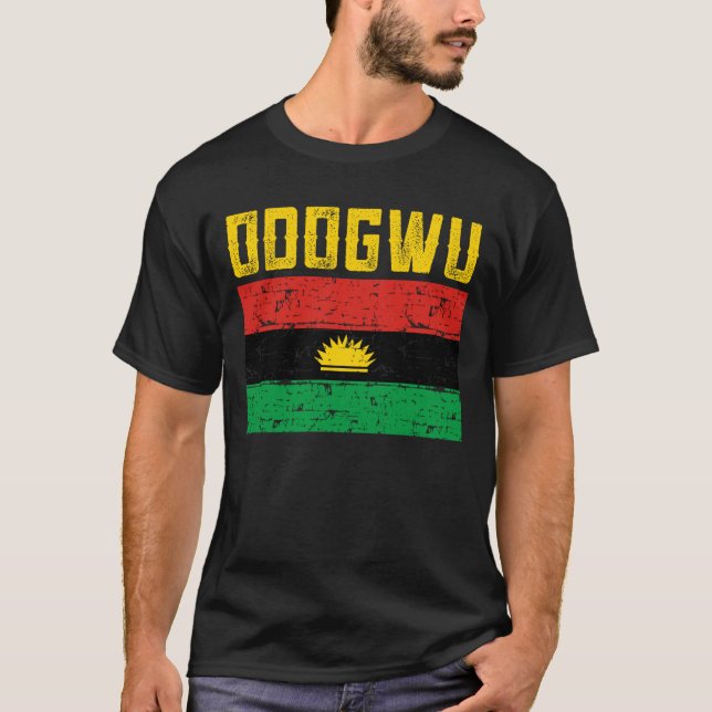 T-shirt Odogwu Biafran Flag Design (Devant)