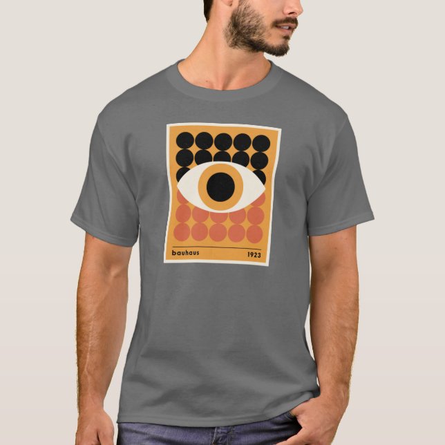 T-shirt Œil Bauhaus Marron BA6 Premium (Devant)