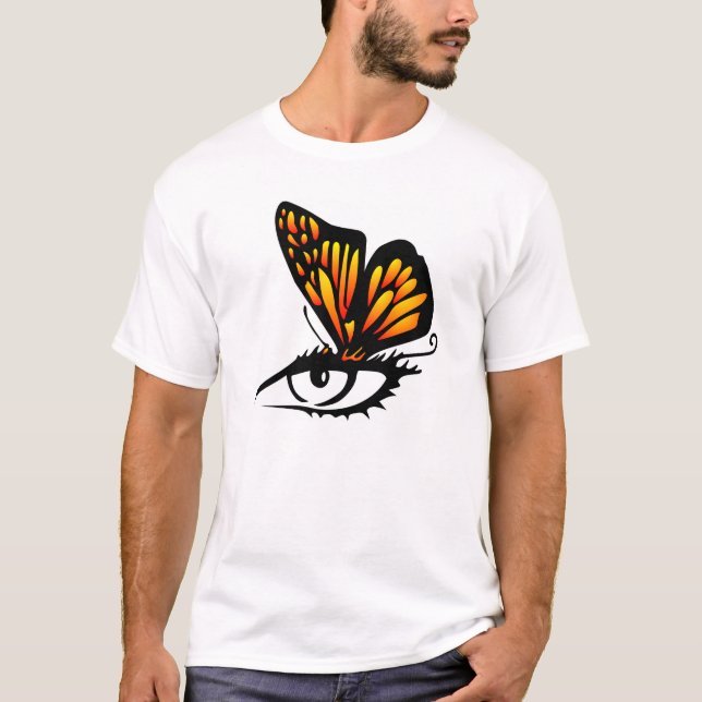 T-shirt Oeil blanc de papillon (Devant)