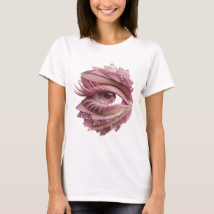T-shirt Œil d'Argent Vibrant du MONDE DE LA BEAUTÉ Imprimé